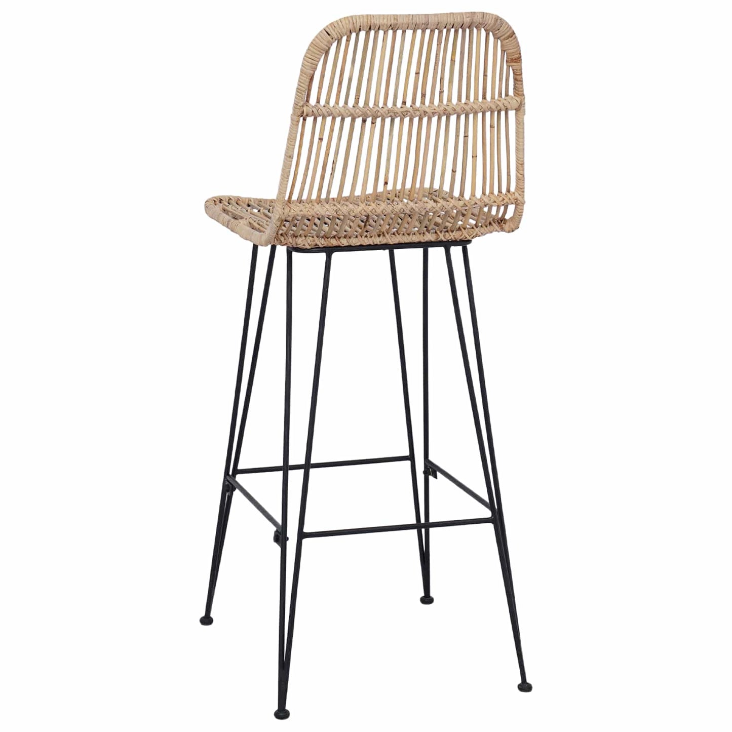 Sgabello da bar 2 pcs Naturale 44 x 55 x 109 cm | homemem39