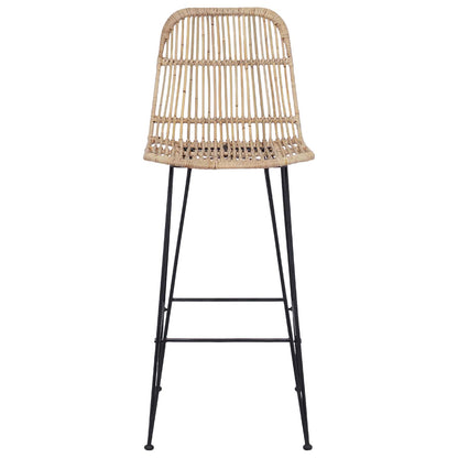 Sgabello da bar 2 pcs Naturale 44 x 55 x 109 cm | homemem39