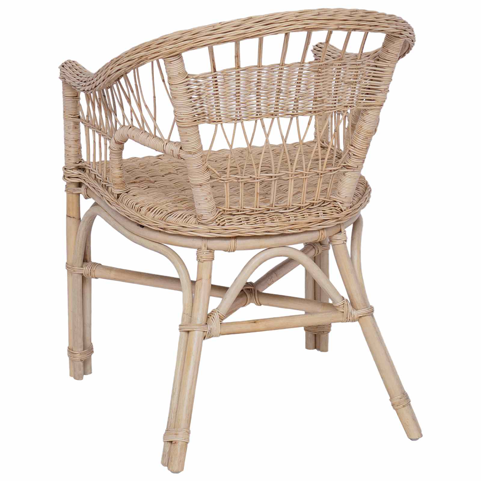Sedia Impilabile Naturale 60 x 60 x 81 cm Rattan | homemem39