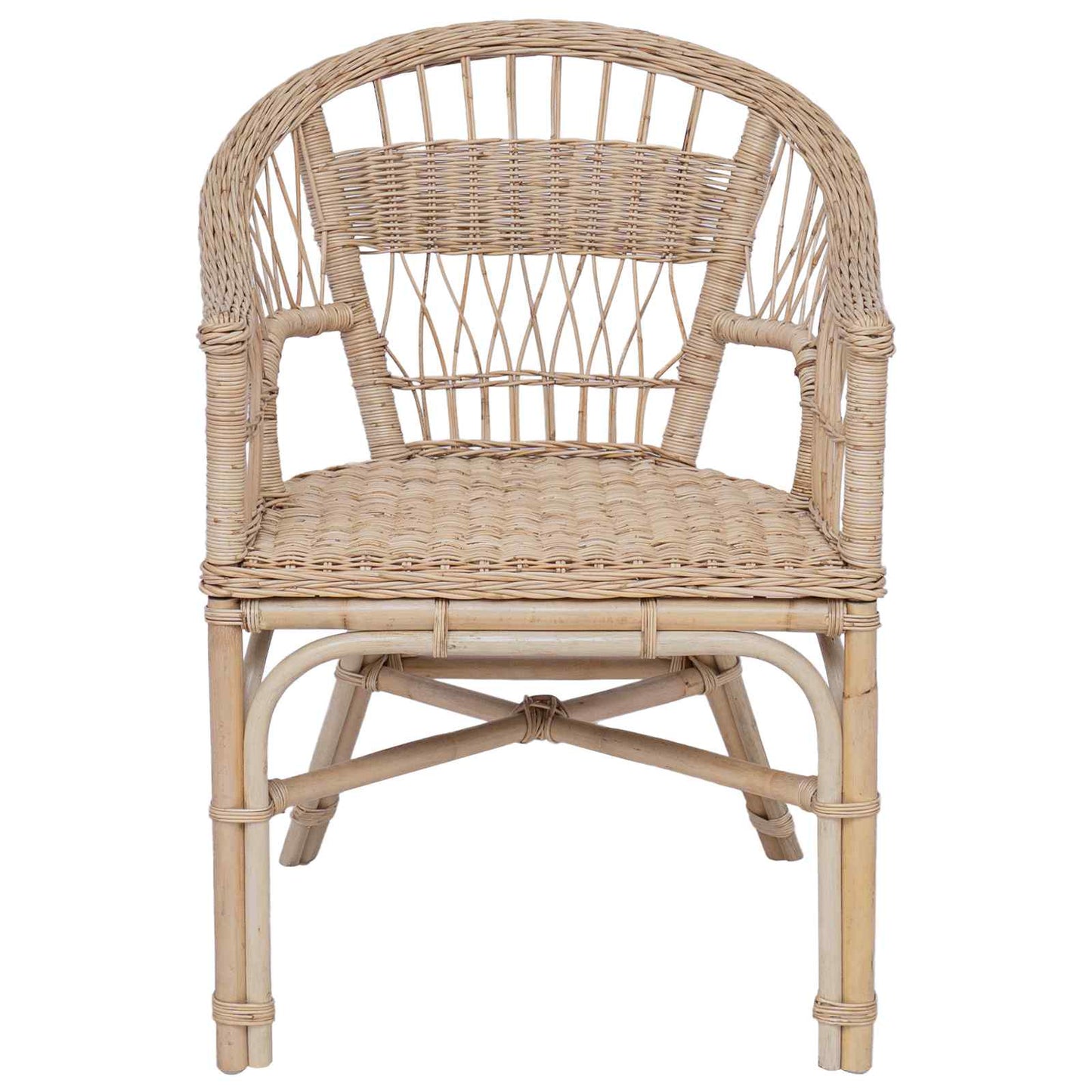 Sedia Impilabile Naturale 60 x 60 x 81 cm Rattan | homemem39