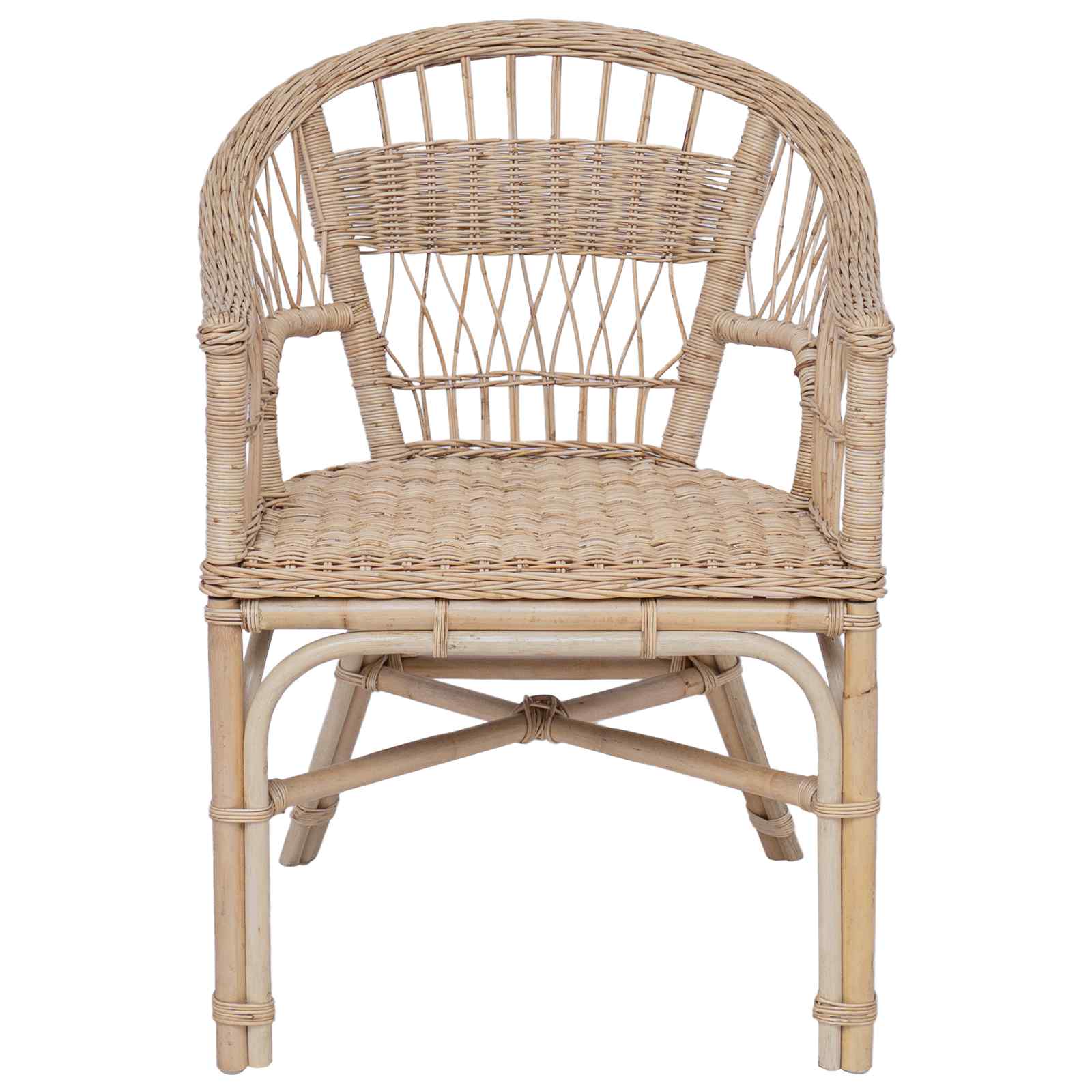 Sedia Impilabile Naturale 60 x 60 x 81 cm Rattan | homemem39
