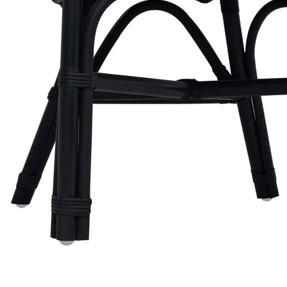 Sedia Impilabile Nero 60 x 60 x 81 cm Rattan