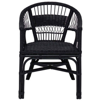 Sedia Impilabile Nero 60 x 60 x 81 cm Rattan