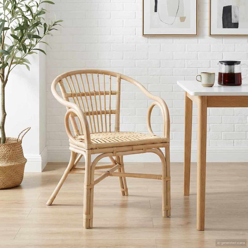 Sedia Impilabile Naturale 58 x 60 x 81 cm Rattan