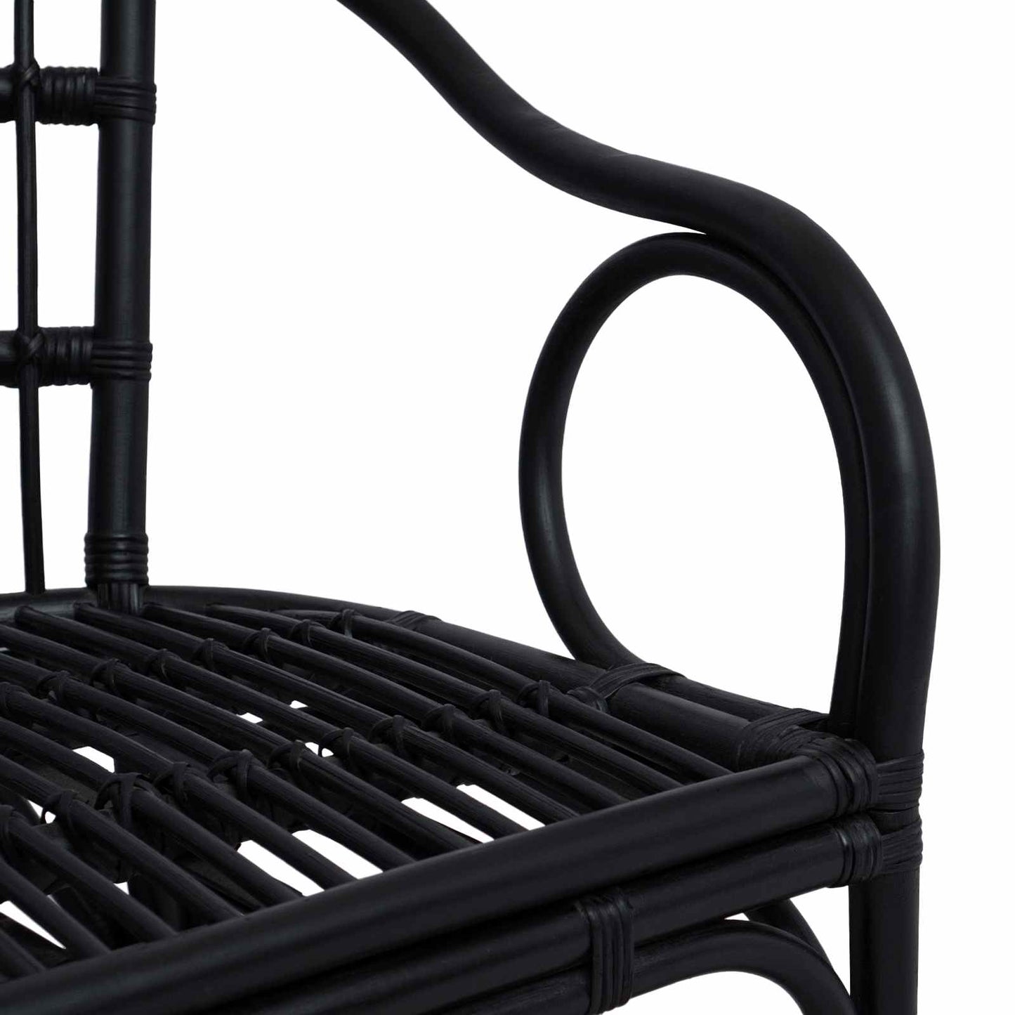 Sedia Impilabile Nero 58 x 60 x 81 cm Rattan | homemem39