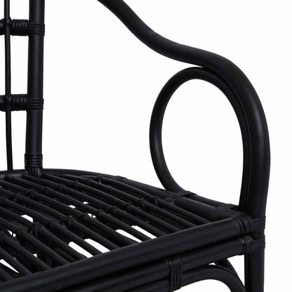 Sedia Impilabile Nero 58 x 60 x 81 cm Rattan | homemem39
