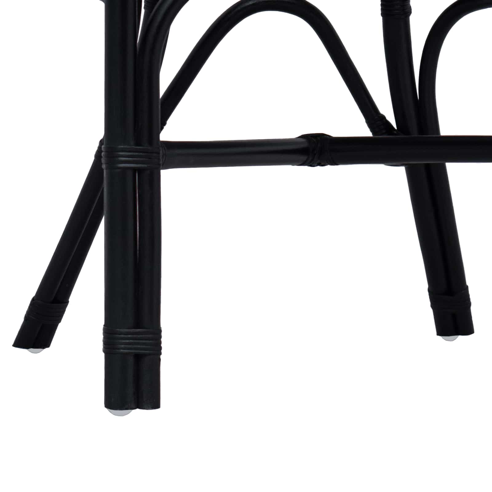 Sedia Impilabile Nero 58 x 60 x 81 cm Rattan | homemem39