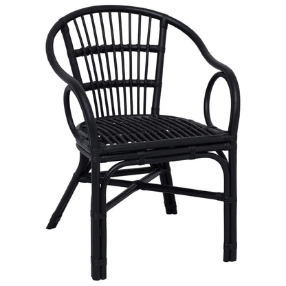 Sedia Impilabile Nero 58 x 60 x 81 cm Rattan | homemem39