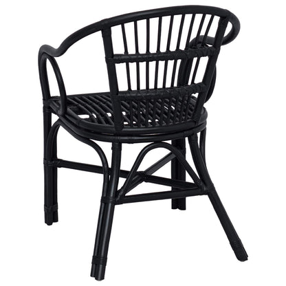 Sedia Impilabile Nero 58 x 60 x 81 cm Rattan | homemem39