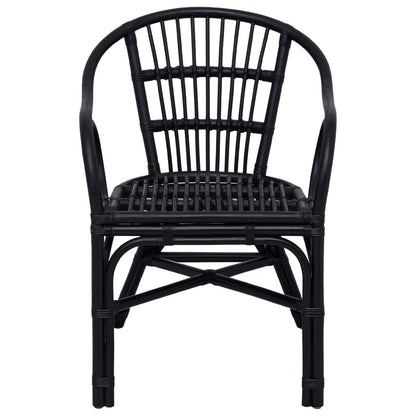 Sedia Impilabile Nero 58 x 60 x 81 cm Rattan | homemem39