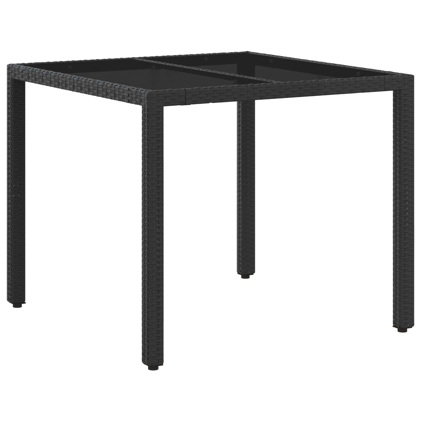 Set da pranzo per esterni 5 pcs Nero e Bianco Crema | homemem39