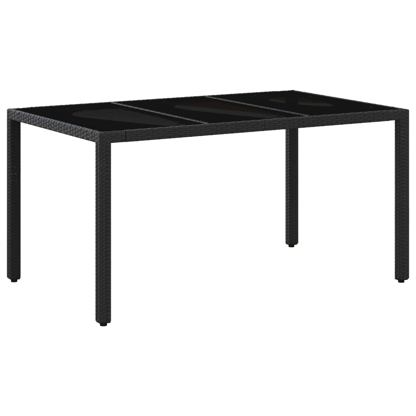 Set da pranzo per esterni 5 pcs Nero e Bianco Crema