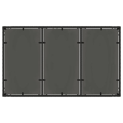 Set da pranzo per esterni 5 pcs Nero e Bianco Crema