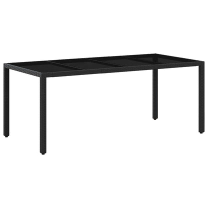 Set da pranzo per esterni 7 pcs Nero e Bianco Crema | homemem39
