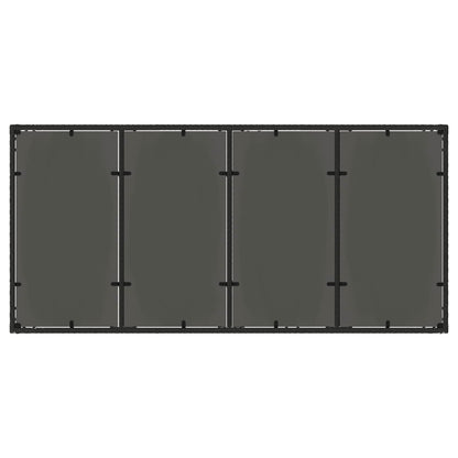 Set da pranzo per esterni 7 pcs Nero e Bianco Crema | homemem39
