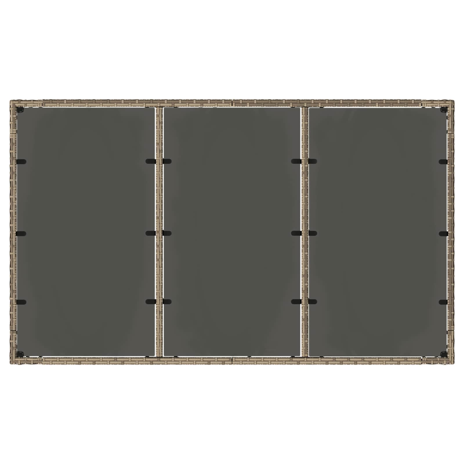 Set da pranzo per esterni 7 pcs Grigio chiaro e grigio scuro | homemem39