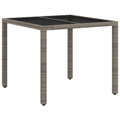 Set da pranzo per esterni 3 pcs Grigio chiaro e grigio scuro | homemem39