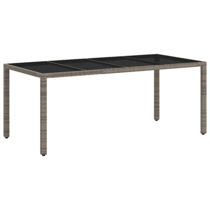 Set da pranzo per esterni 7 pcs Grigio chiaro e grigio scuro | homemem39