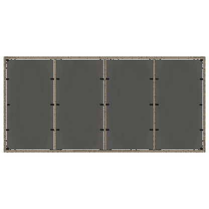 Set da pranzo per esterni 9 pcs Grigio chiaro e grigio scuro | homemem39