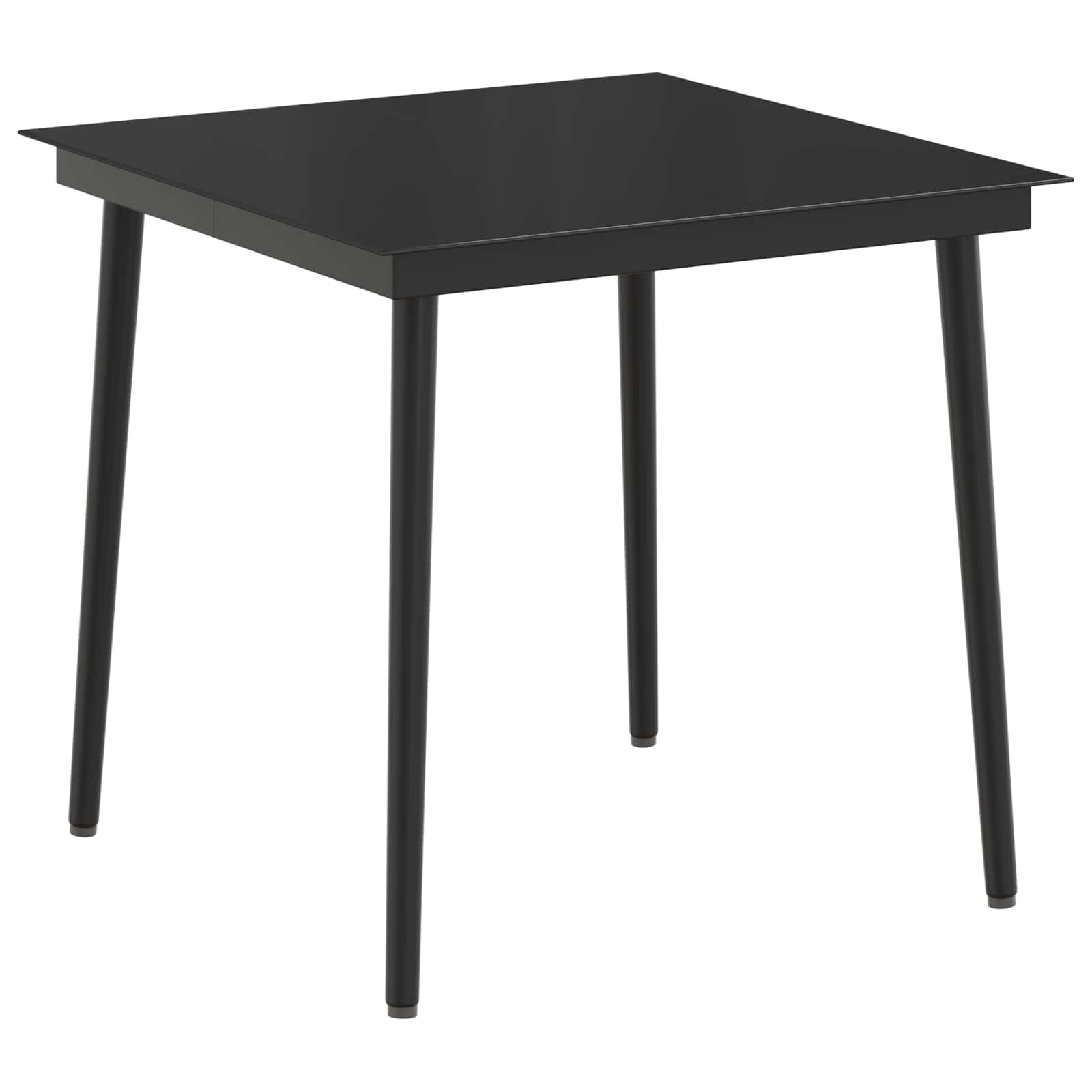Set Tavolo da Salotto con cuscino con cuscino 3 pcs Nero | homemem39