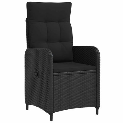 Set Tavolo da Salotto con cuscino con cuscino 5 pcs Nero | homemem39