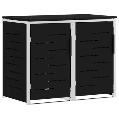 Stoccaggio contenitore a ruote Nero 138 x 77,5 x 112,5 cm | homemem39