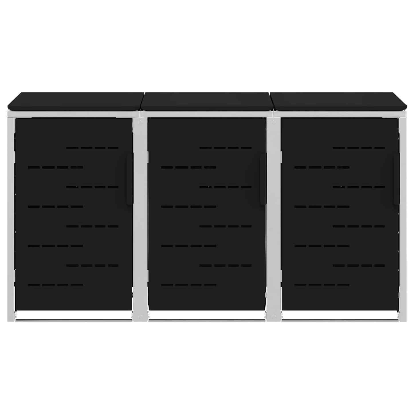 Stoccaggio contenitore a ruote Nero 207 x 77,5 x 112,5 cm | homemem39