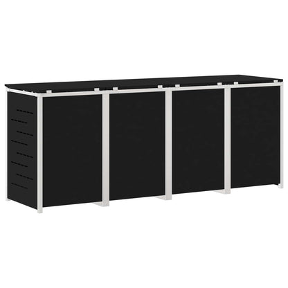 Stoccaggio contenitore a ruote Nero 276 x 77,5 x 112,5 cm | homemem39