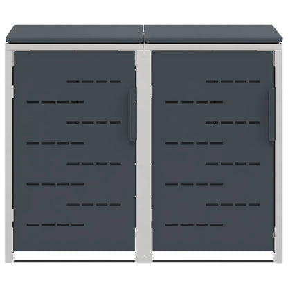 Stoccaggio contenitore a ruote Antracite 138 x 77,5 x 112,5 cm | homemem39