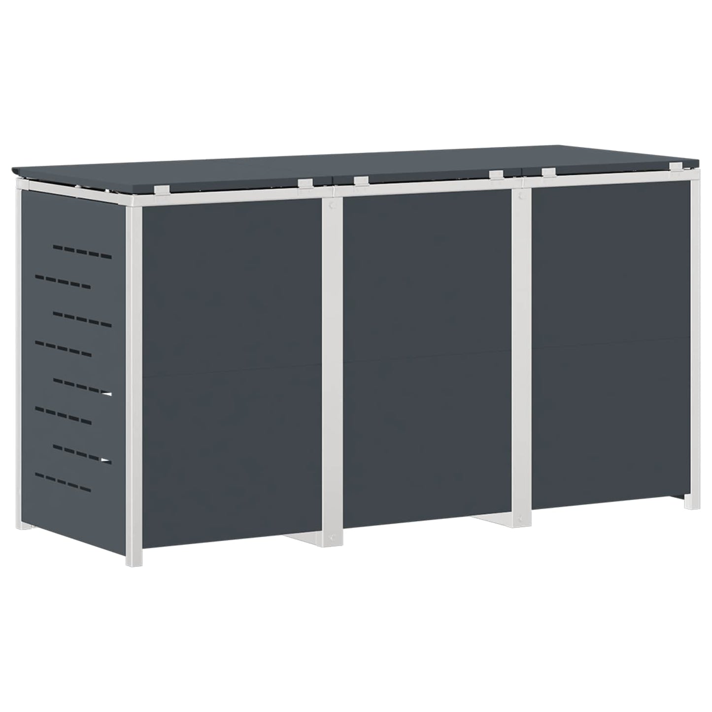 Stoccaggio contenitore a ruote Antracite 207 x 77,5 x 112,5 cm | homemem39