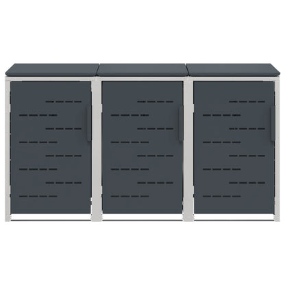 Stoccaggio contenitore a ruote Antracite 207 x 77,5 x 112,5 cm | homemem39