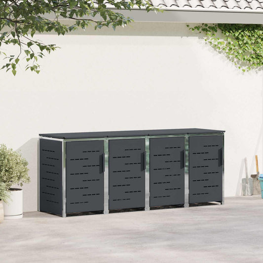 Stoccaggio contenitore a ruote Antracite 276 x 77,5 x 112,5 cm | homemem39
