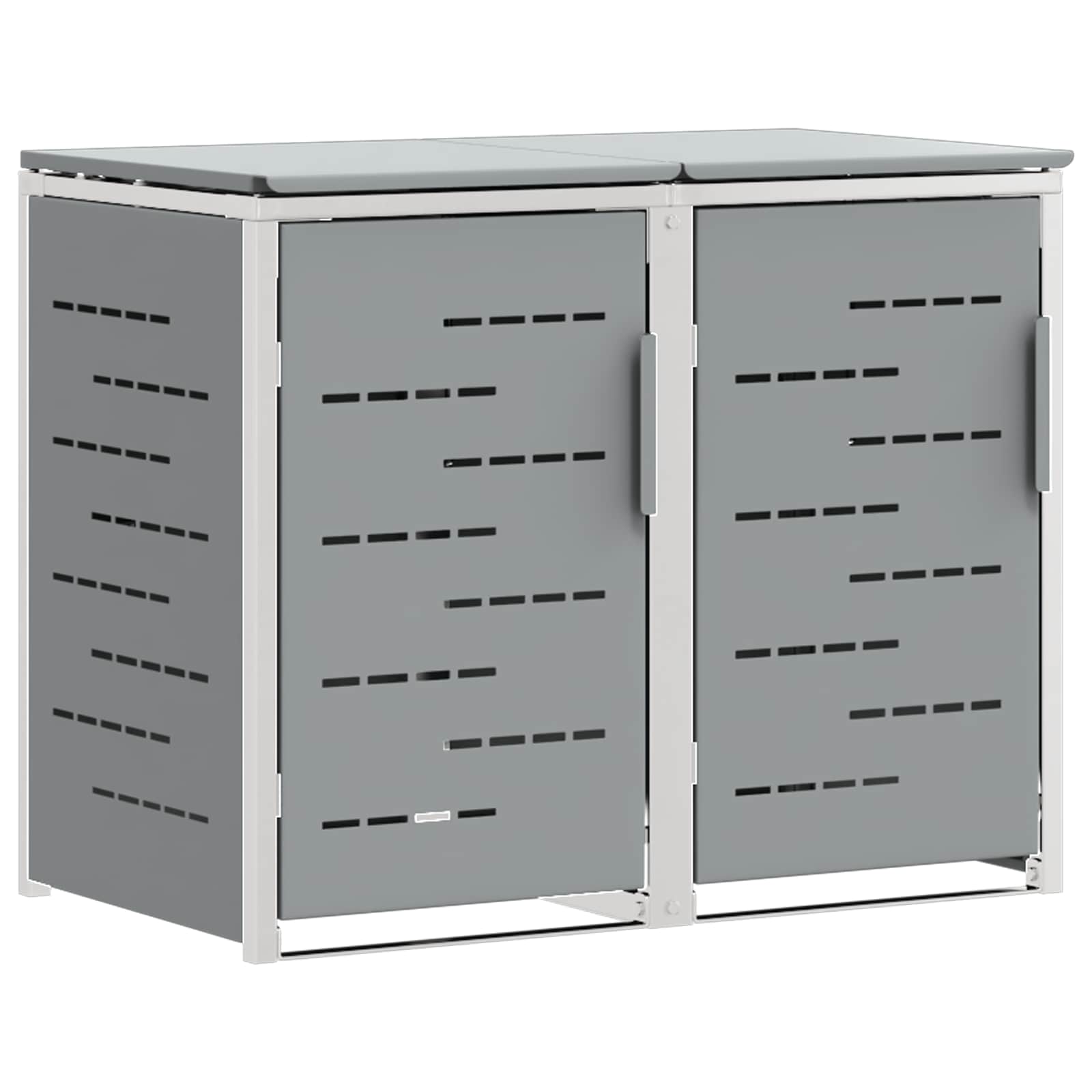 Stoccaggio contenitore a ruote Grigio 138 x 77,5 x 112,5 cm | homemem39