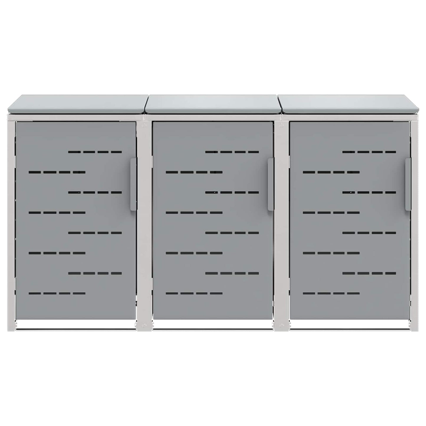 Stoccaggio contenitore a ruote Acciaio Inox Grigio | homemem39