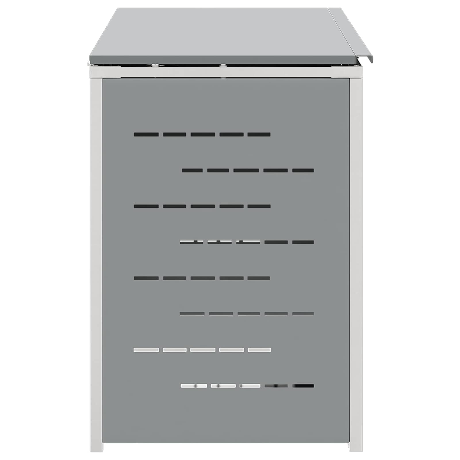 Stoccaggio contenitore a ruote Acciaio Inox Grigio | homemem39