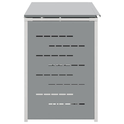 Stoccaggio contenitore a ruote Acciaio Inox Grigio | homemem39