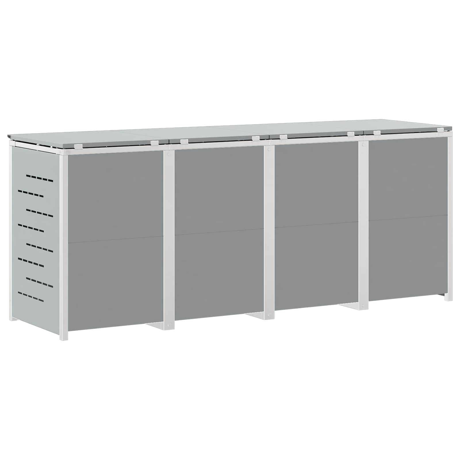 Stoccaggio contenitore a ruote Grigio 276 x 77,5 x 112,5 cm | homemem39