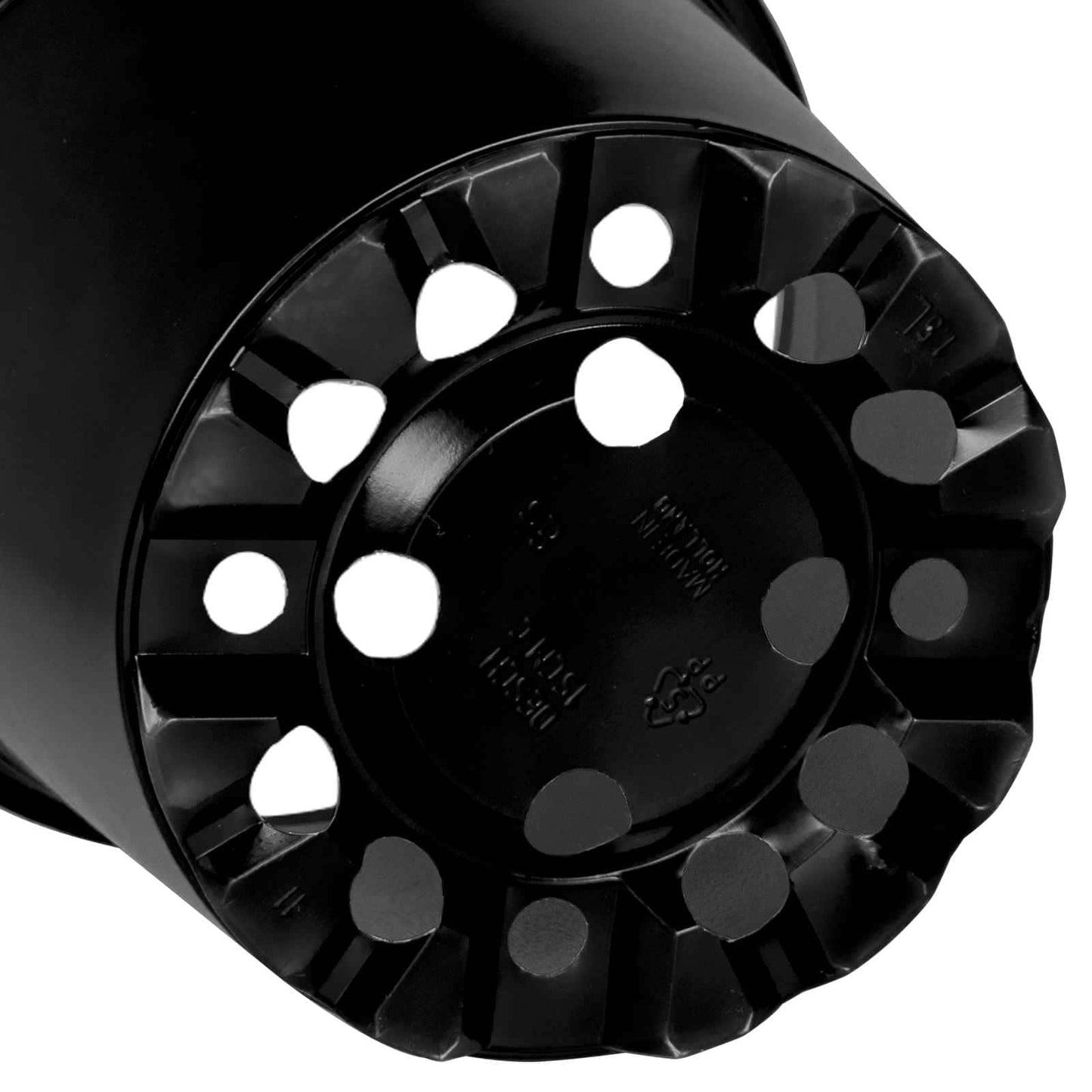 Vaso per Fiori 50 pcs Nero Ø 15 x 12.5 cm Plastica