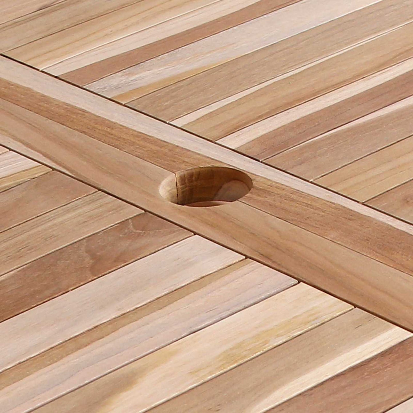 Tavolo da Giardino Pieghevole Naturale 120 x 70 x 75,5 cm | homemem39