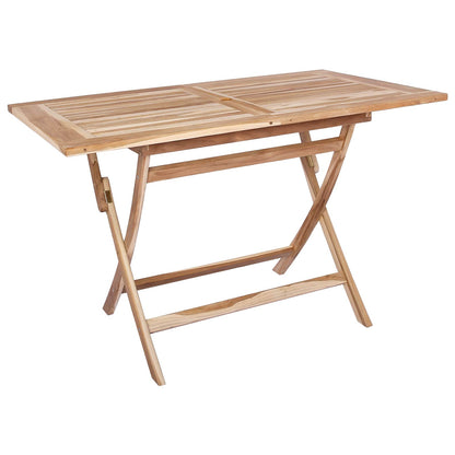 Tavolo da Giardino Pieghevole Naturale 120 x 70 x 75,5 cm | homemem39