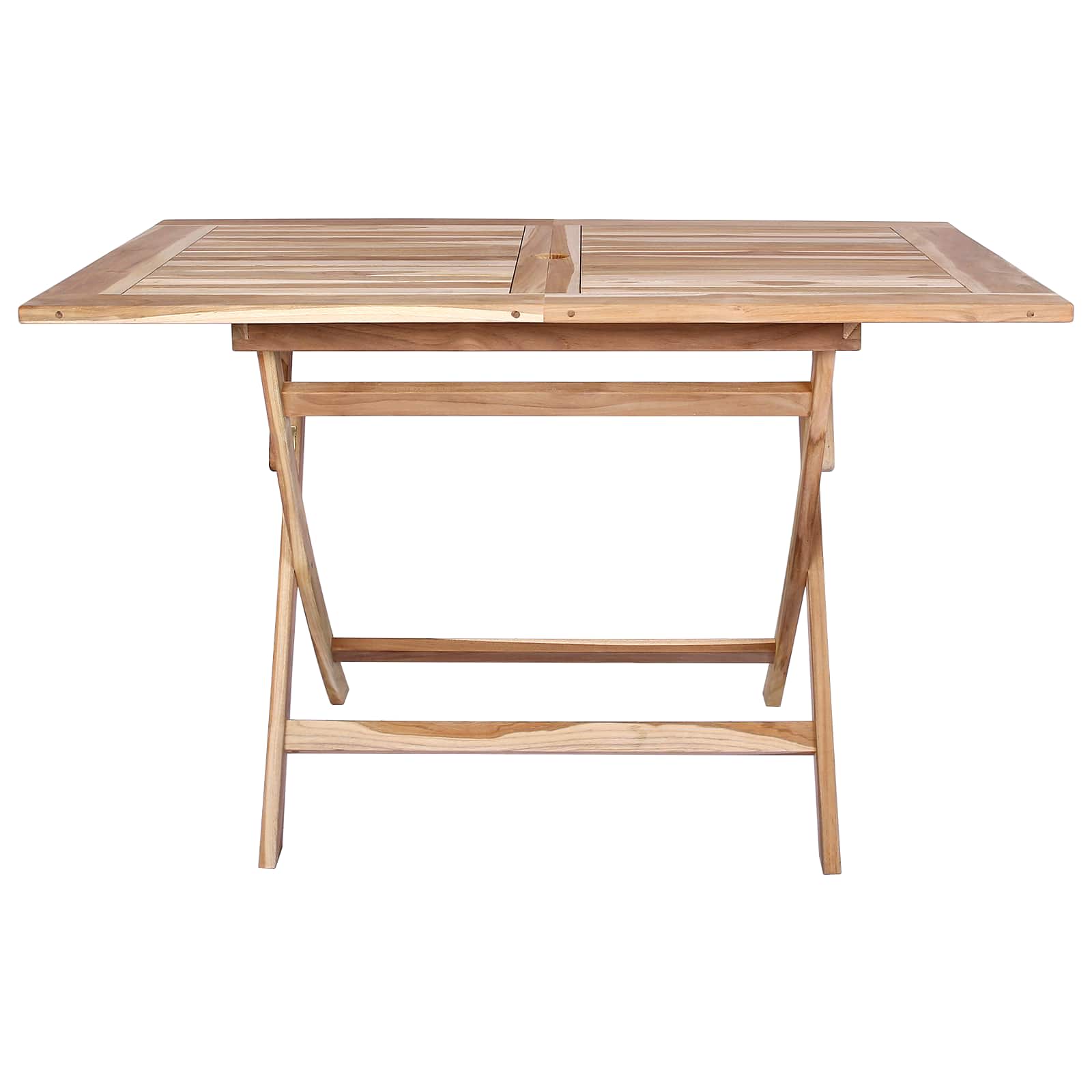 Tavolo da Giardino Pieghevole Naturale 120 x 70 x 75,5 cm | homemem39