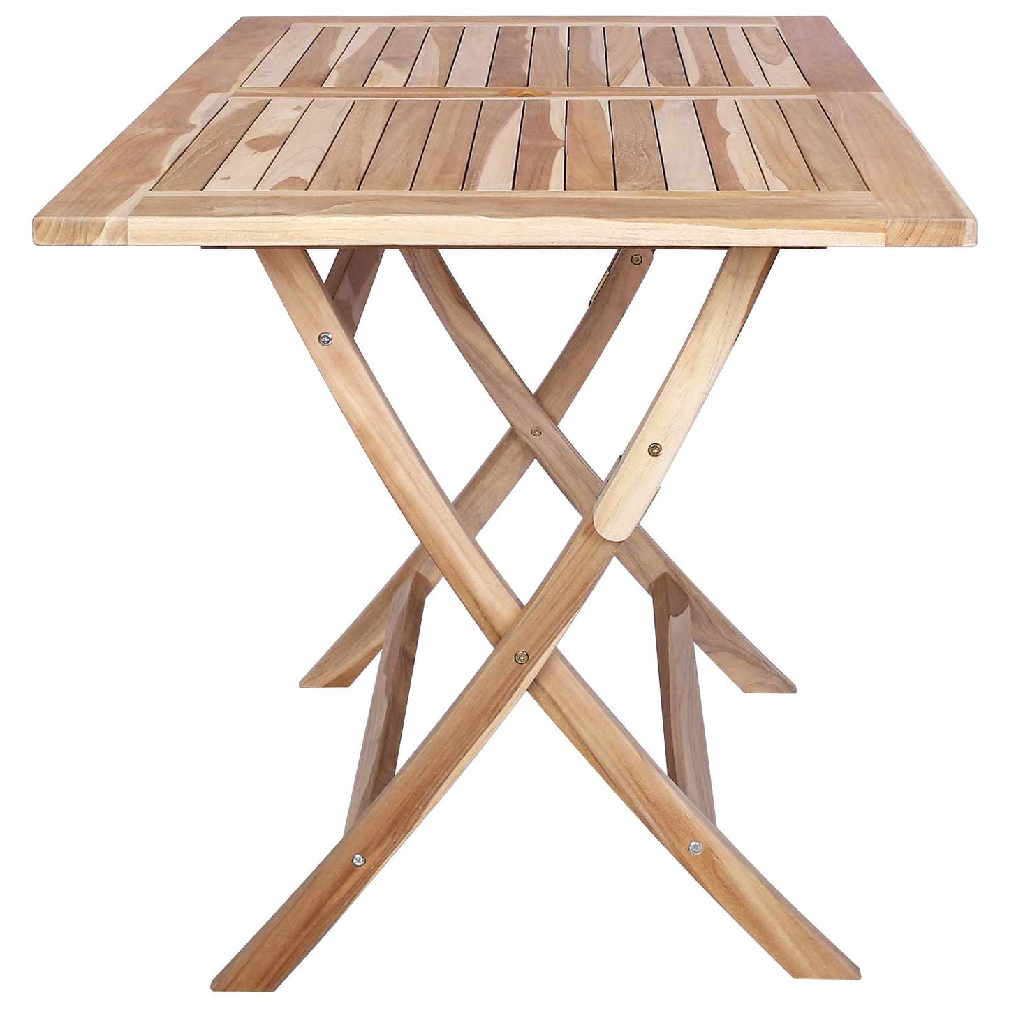 Tavolo da Giardino Pieghevole Naturale 120 x 70 x 75,5 cm