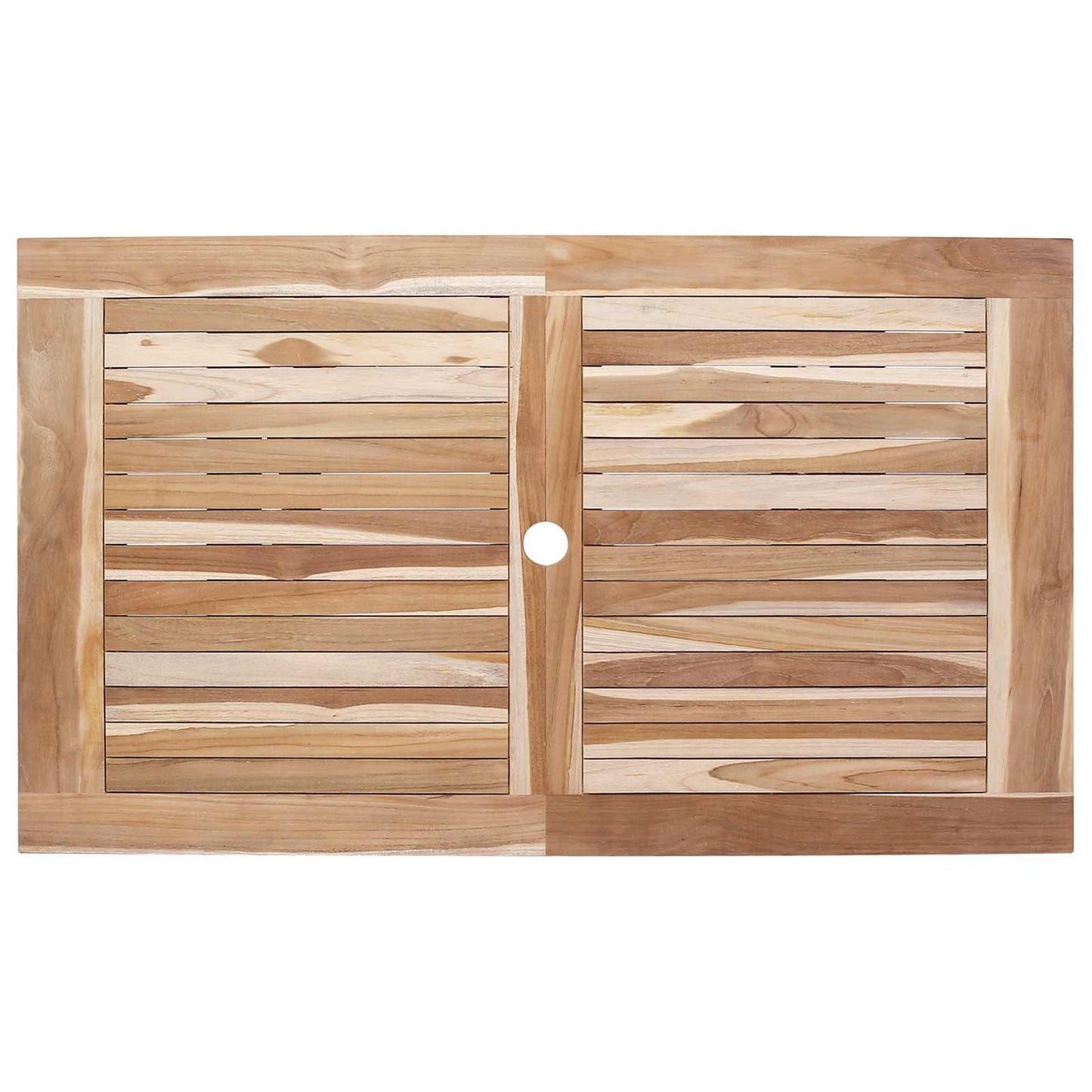 Tavolo da Giardino Pieghevole Naturale 120 x 70 x 75,5 cm | homemem39