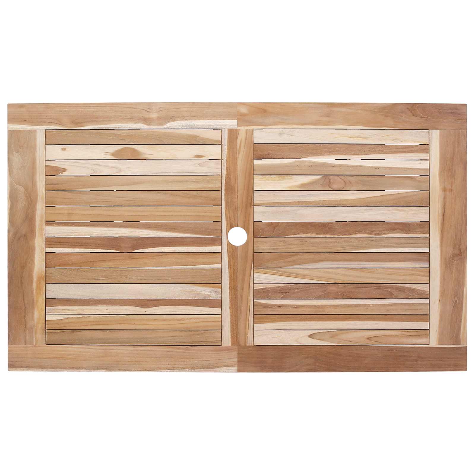 Tavolo da Giardino Pieghevole Naturale 120 x 70 x 75,5 cm | homemem39