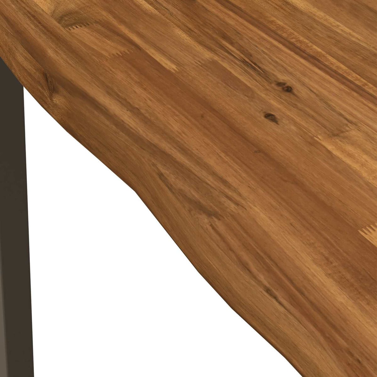 60 x 55 x 75 cm Legno di Acacia Massello Naturale e Caffè | homemem39