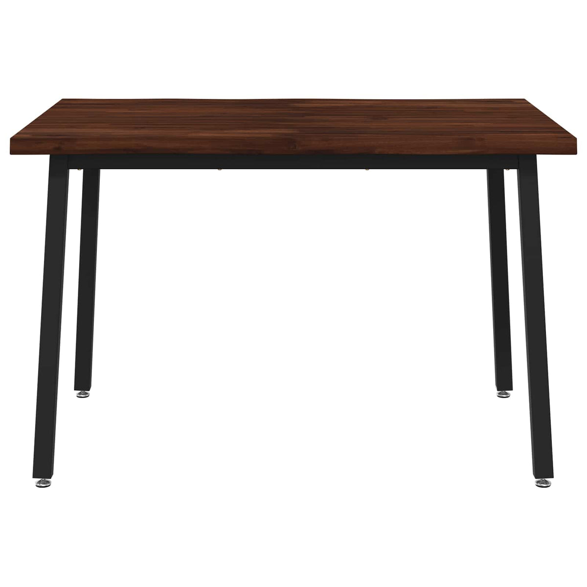 90 x 55 x 75 cm Legno di Acacia Massello Marrone scuro e Nero | homemem39