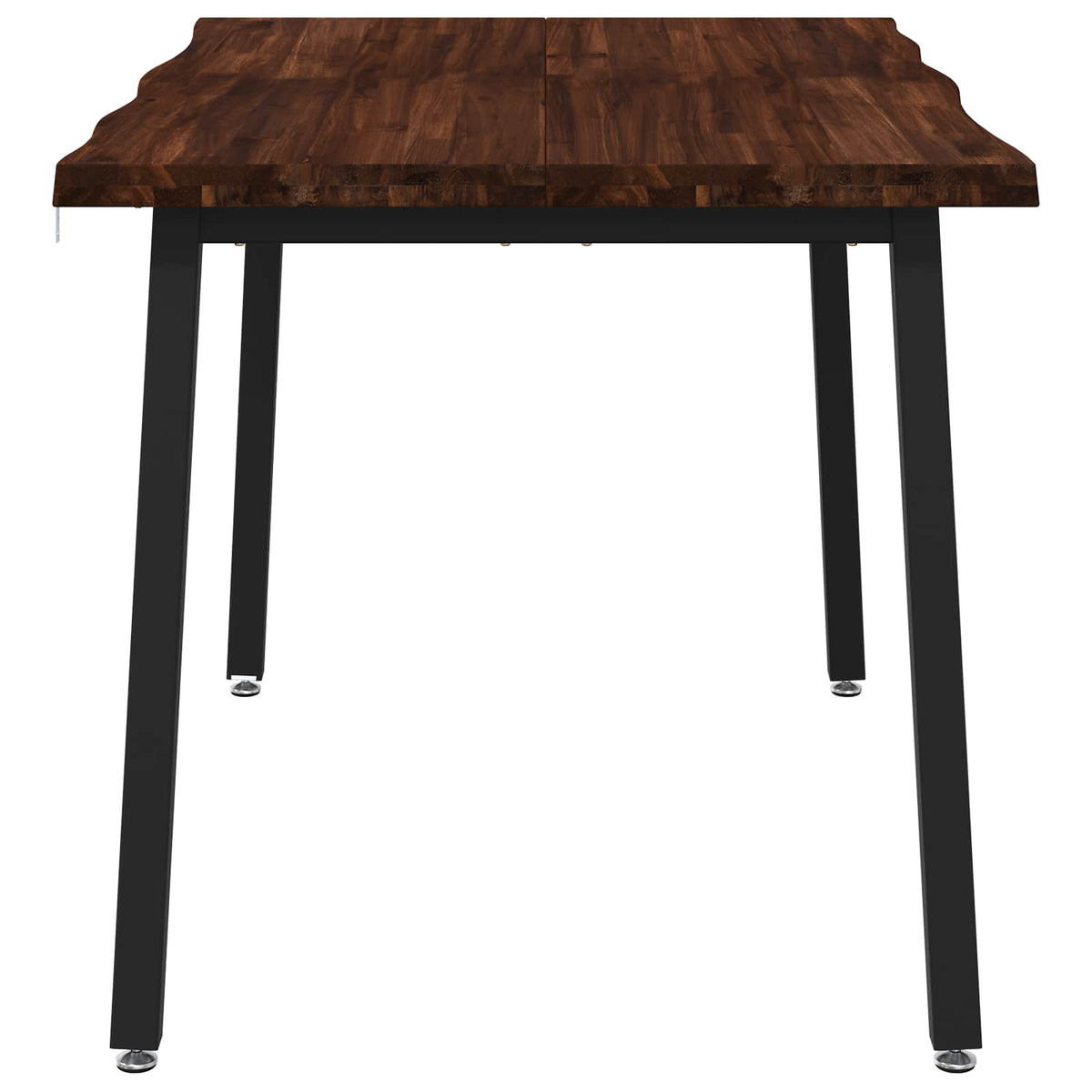 90 x 55 x 75 cm Legno di Acacia Massello Marrone scuro e Nero | homemem39