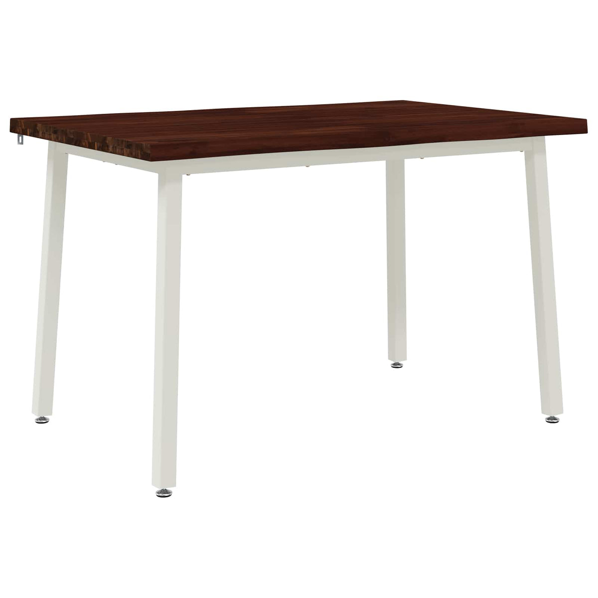 90 x 55 x 75 cm Legno di Acacia Massello Marrone scuro e Bianco | homemem39