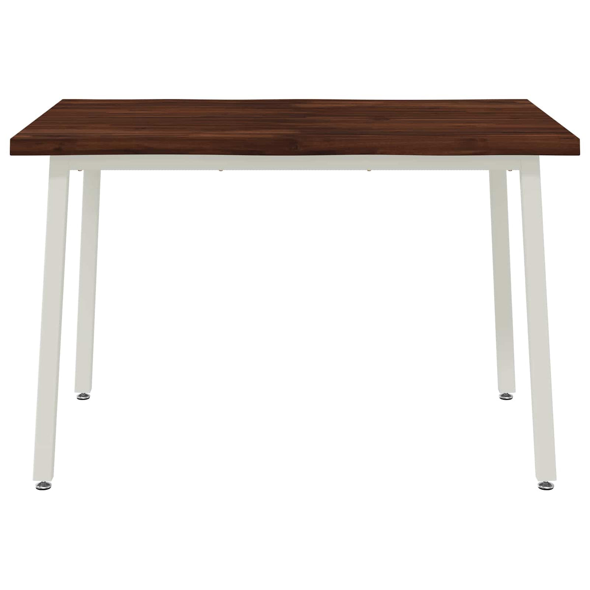 90 x 55 x 75 cm Legno di Acacia Massello Marrone scuro e Bianco | homemem39