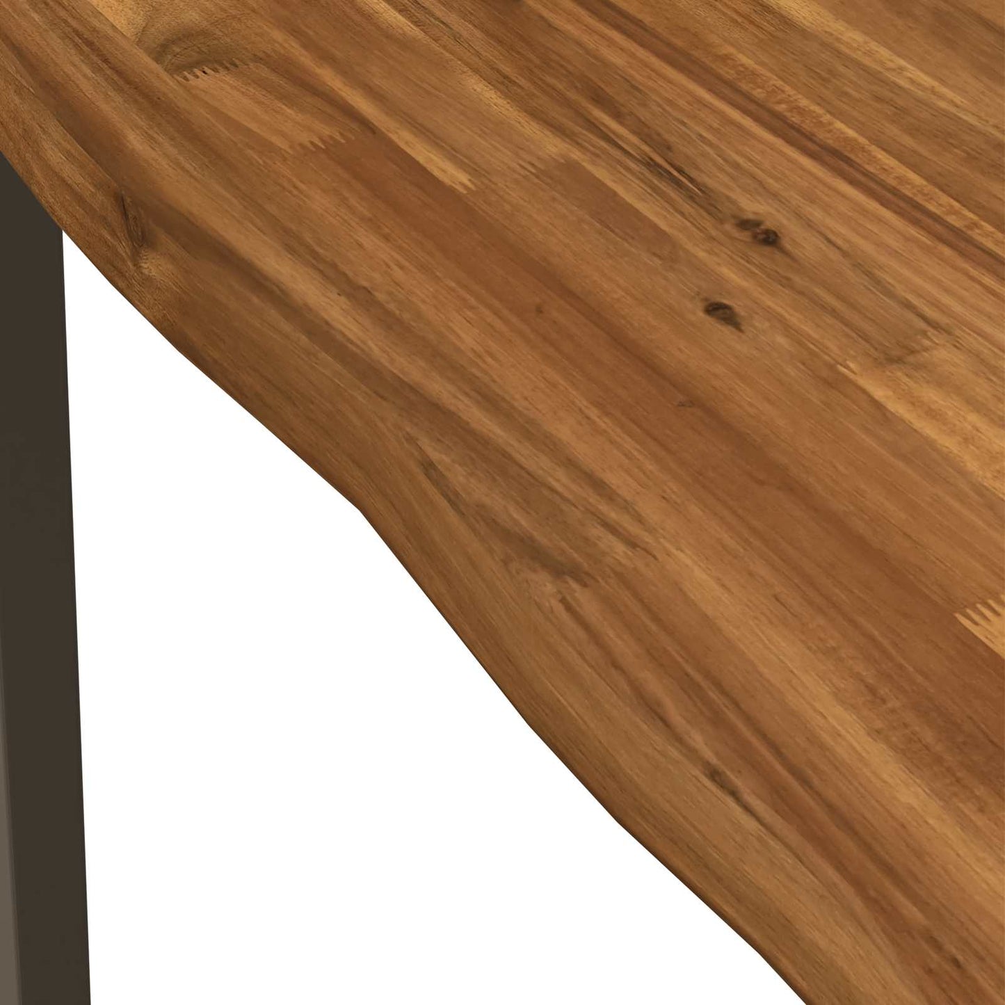 70 x 70 x 75 cm Legno di Acacia Massello Naturale e Caffè | homemem39